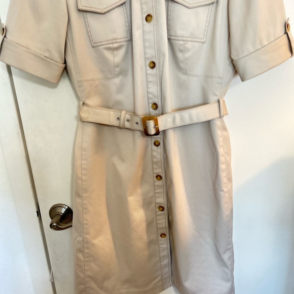 Alex Marie Khaki Shirtdress Sz: 8P - Picture 5 of 7